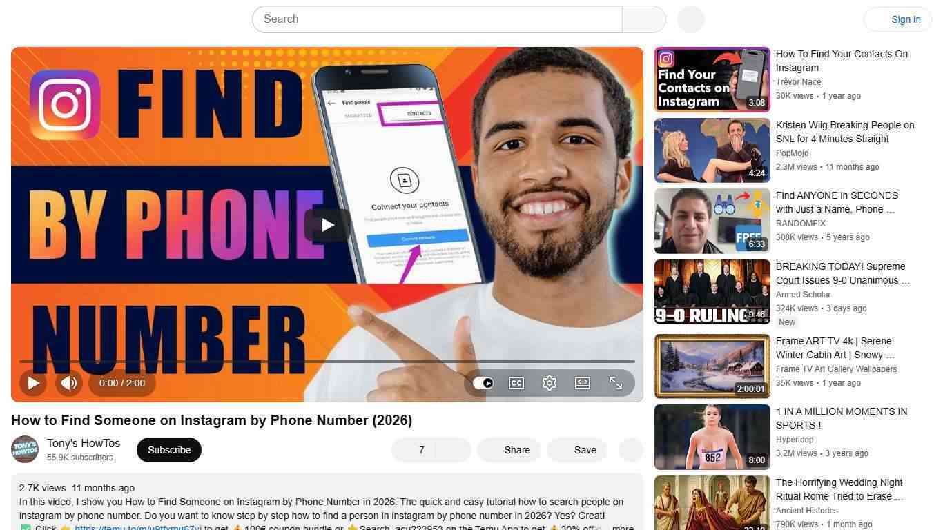 How to Find Someone on Instagram by Phone Number (2026) - YouTube
